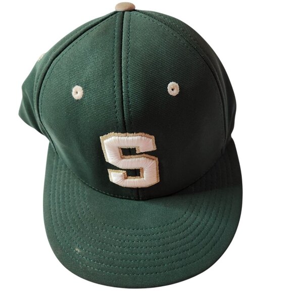 Spartans Baseball Cap hat Green Embroidered Adjustable Strap SM-MD Richardson - Picture 2 of 6